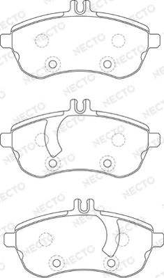 NECTO fékbetétkészlet, tárcsafék - FD7301A - TothCarparts
