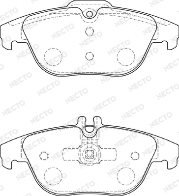 NECTO fékbetétkészlet, tárcsafék - FD7303A - TothCarparts