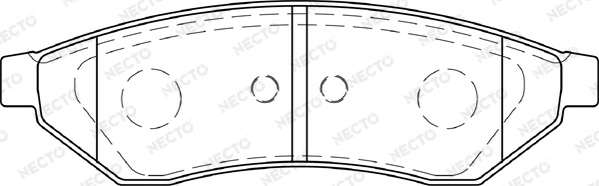 NECTO fékbetétkészlet, tárcsafék - FD7309A - TothCarparts