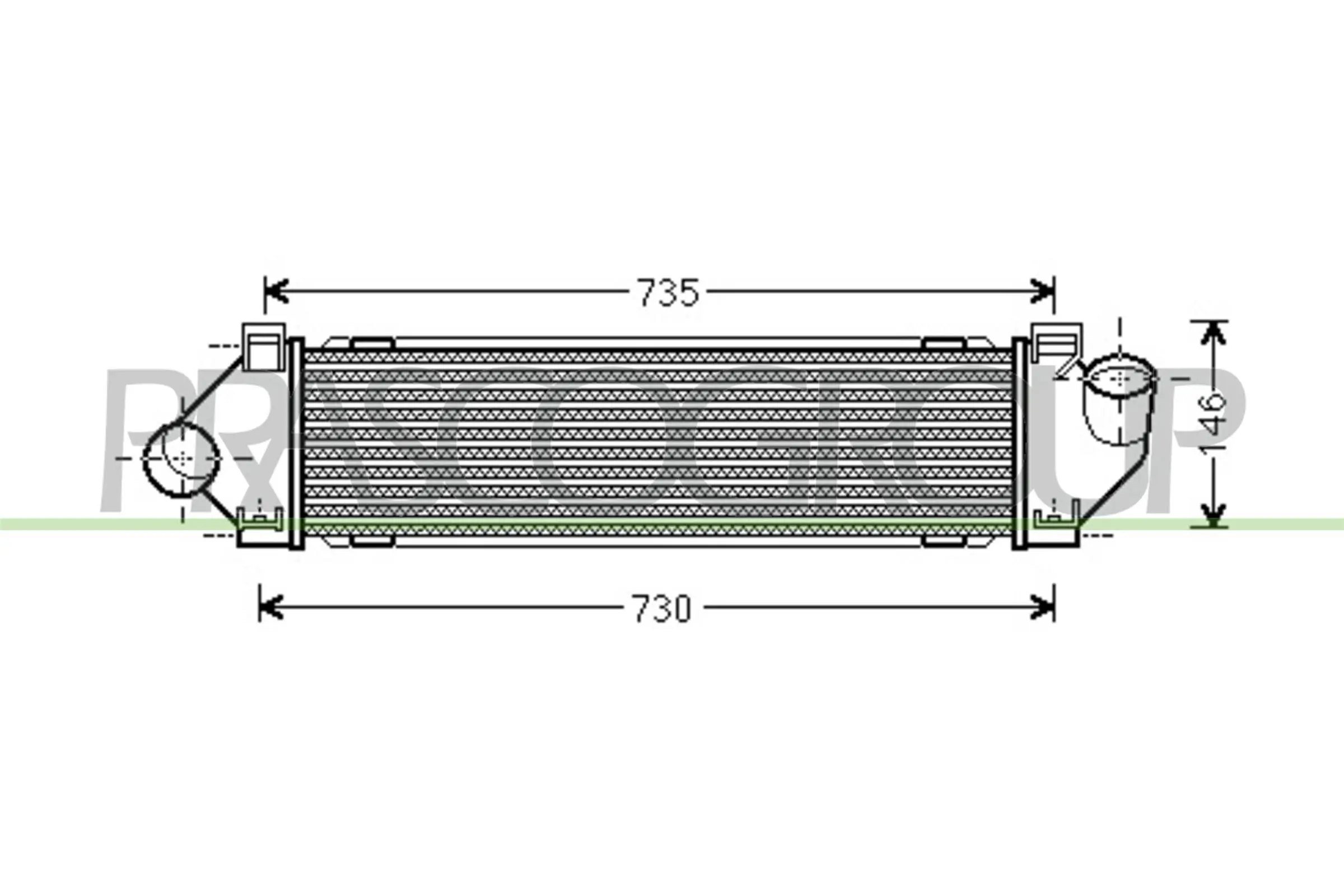 PRASCO töltőlevegő-hűtő - FD730N003 - TothCarparts