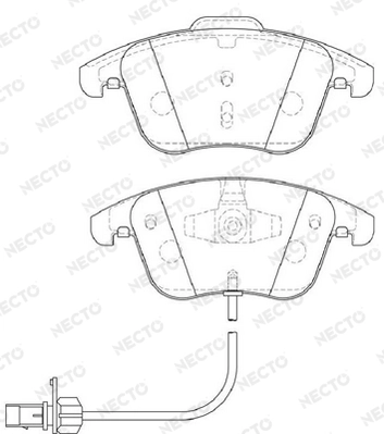 NECTO fékbetétkészlet, tárcsafék - FD7338A - TothCarparts