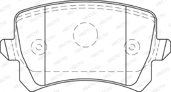 NECTO fékbetétkészlet, tárcsafék - FD7350A - TothCarparts