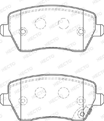 NECTO fékbetétkészlet, tárcsafék - FD7356A - TothCarparts