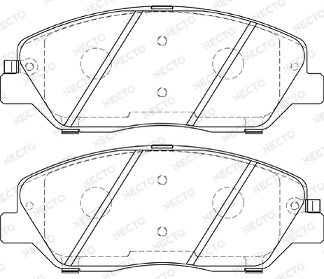 NECTO fékbetétkészlet, tárcsafék - FD7373A - TothCarparts