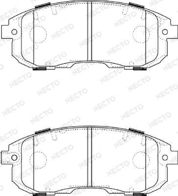 NECTO fékbetétkészlet, tárcsafék - FD7374A - TothCarparts