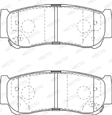 NECTO fékbetétkészlet, tárcsafék - FD7383A - TothCarparts