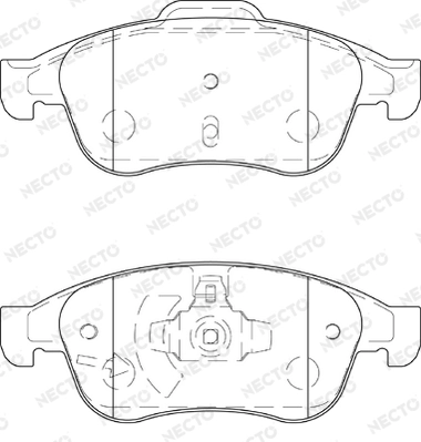NECTO fékbetétkészlet, tárcsafék - FD7391A - TothCarparts
