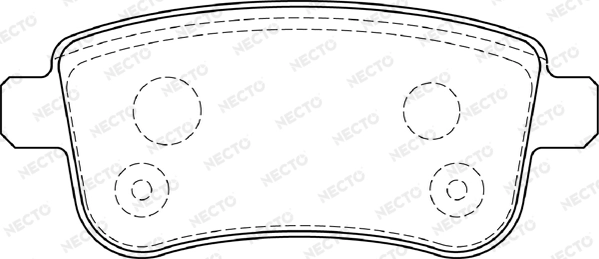 NECTO fékbetétkészlet, tárcsafék - FD7393A - TothCarparts