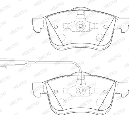 NECTO fékbetétkészlet, tárcsafék - FD7395A - TothCarparts