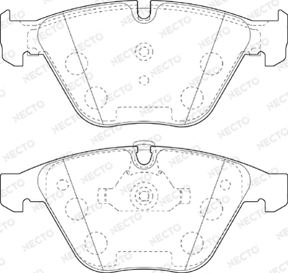 NECTO fékbetétkészlet, tárcsafék - FD7402A - TothCarparts
