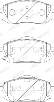 NECTO fékbetétkészlet, tárcsafék - FD7405A - TothCarparts