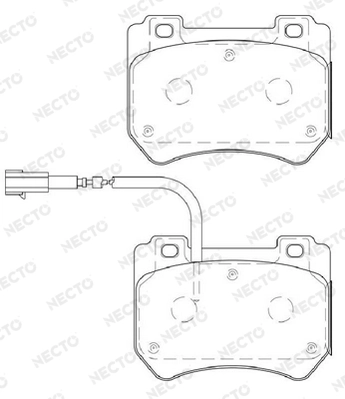 NECTO fékbetétkészlet, tárcsafék - FD7410A - TothCarparts