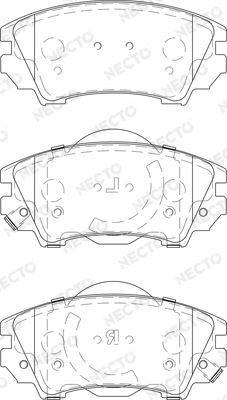 NECTO fékbetétkészlet, tárcsafék - FD7412A - TothCarparts