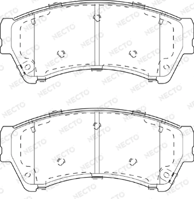 NECTO fékbetétkészlet, tárcsafék - FD7417A - TothCarparts
