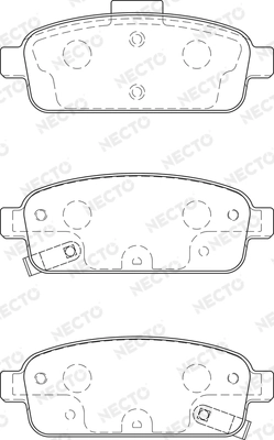 NECTO fékbetétkészlet, tárcsafék - FD7457A - TothCarparts