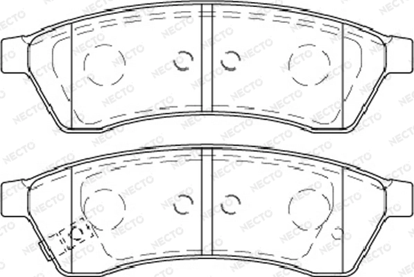 NECTO fékbetétkészlet, tárcsafék - FD7479A - TothCarparts