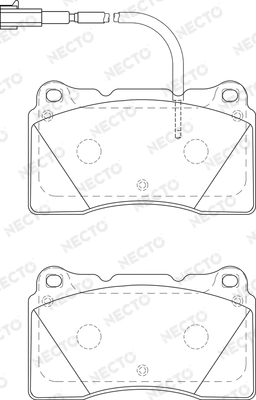 NECTO fékbetétkészlet, tárcsafék - FD7480A - TothCarparts