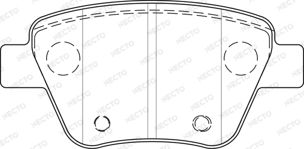 NECTO fékbetétkészlet, tárcsafék - FD7489A - TothCarparts