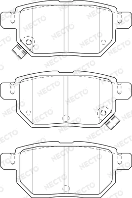 NECTO fékbetétkészlet, tárcsafék - FD7500A - TothCarparts
