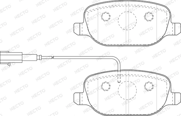NECTO fékbetétkészlet, tárcsafék - FD7502A - TothCarparts