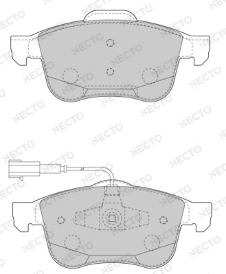 NECTO fékbetétkészlet, tárcsafék - FD7503A - TothCarparts
