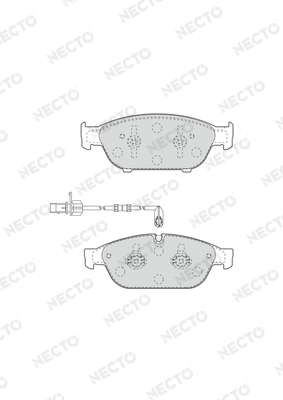 NECTO fékbetétkészlet, tárcsafék - FD7539A - TothCarparts