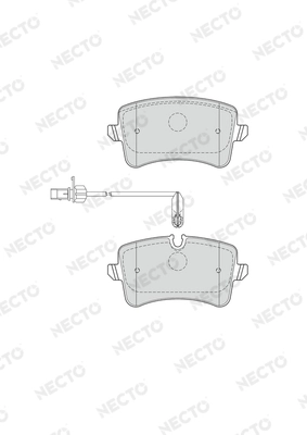 NECTO fékbetétkészlet, tárcsafék - FD7549A - TothCarparts
