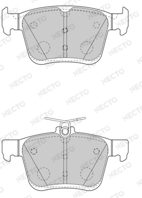 NECTO fékbetétkészlet, tárcsafék - FD7566A - TothCarparts