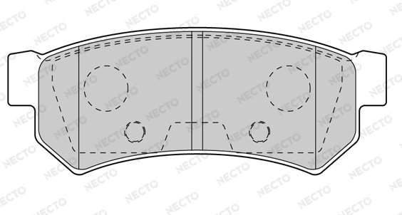 NECTO fékbetétkészlet, tárcsafék - FD7603A - TothCarparts