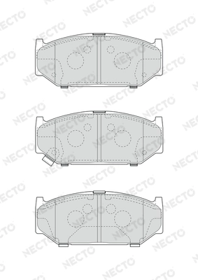NECTO fékbetétkészlet, tárcsafék - FD7648A - TothCarparts