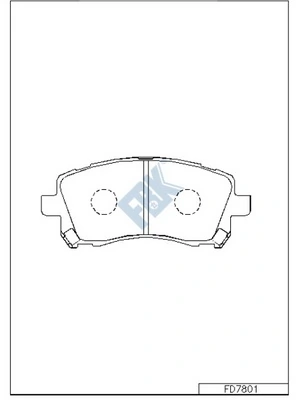 FBK fékbetétkészlet, tárcsafék - FD7801 - TothCarparts