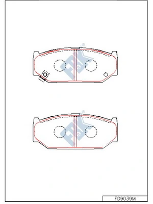FBK fékbetétkészlet, tárcsafék - FD9039M - TothCarparts