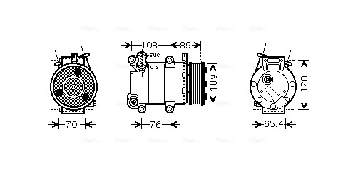 AVA Clever Choice kompresszor, klíma - FDAK392 - TothCarparts