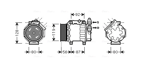 AVA Clever Choice kompresszor, klíma - FDAK431 - TothCarparts