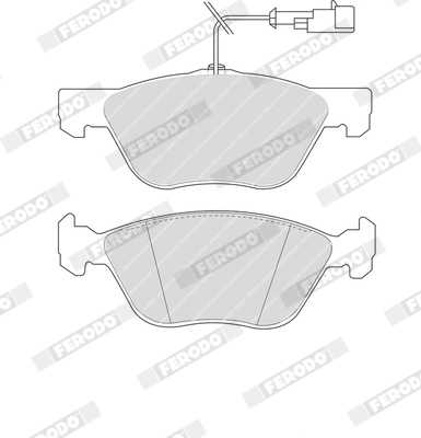 FERODO fékbetétkészlet, tárcsafék - FDB1052 - TothCarparts