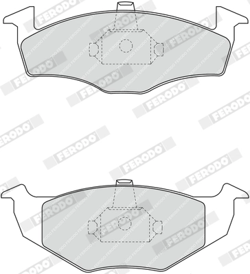 FERODO fékbetétkészlet, tárcsafék - FDB1101 - TothCarparts