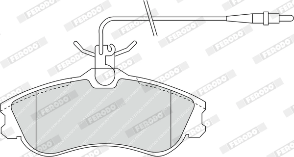 FERODO fékbetétkészlet, tárcsafék - FDB1112 - TothCarparts