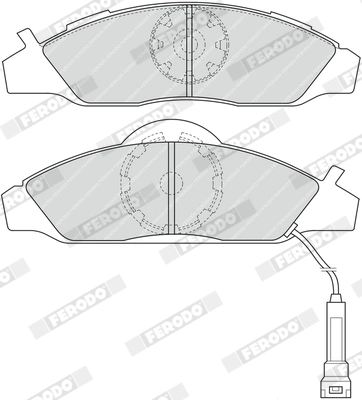 FERODO fékbetétkészlet, tárcsafék - FDB1156 - TothCarparts