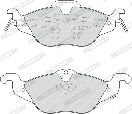 FERODO fékbetétkészlet, tárcsafék - FDB1293 - TothCarparts