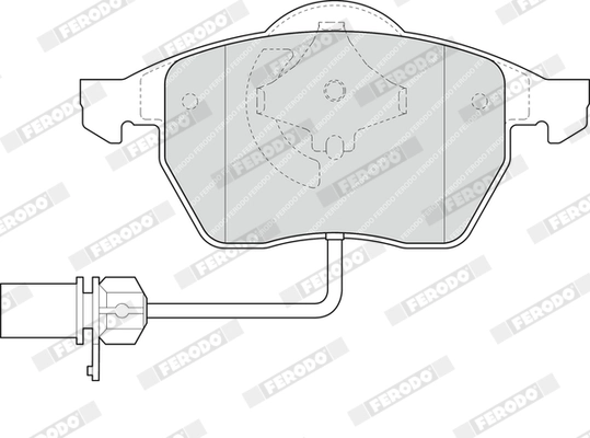 FERODO fékbetétkészlet, tárcsafék - FDB1323 - TothCarparts