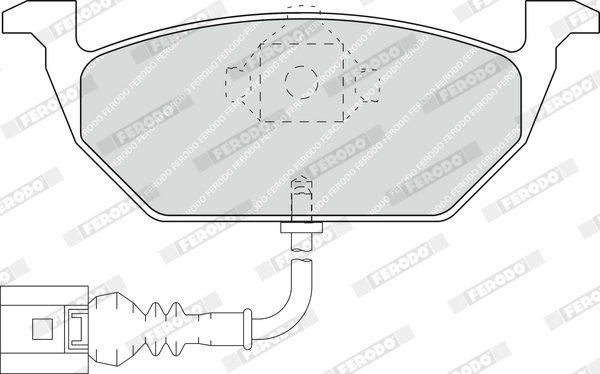 FERODO fékbetétkészlet, tárcsafék - FDB1398 - TothCarparts