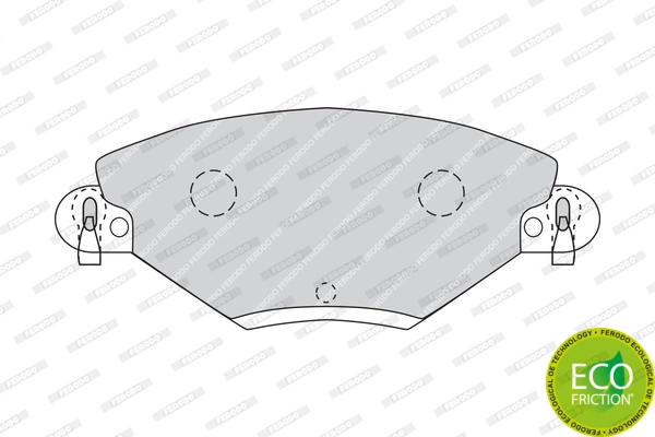 FERODO fékbetétkészlet, tárcsafék - FDB1411 - TothCarparts