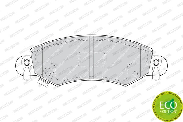 FERODO fékbetétkészlet, tárcsafék - FDB1423 - TothCarparts