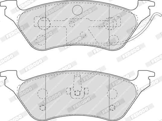 FERODO fékbetétkészlet, tárcsafék - FDB1475 - TothCarparts