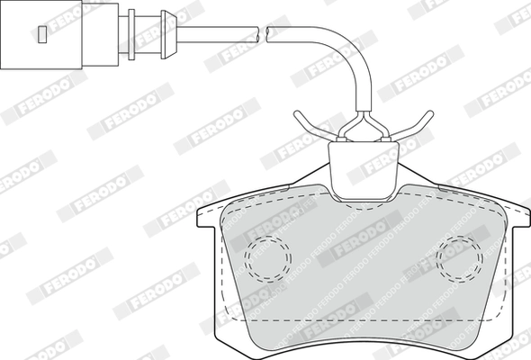 FERODO fékbetétkészlet, tárcsafék - FDB1481 - TothCarparts