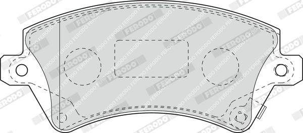 FERODO fékbetétkészlet, tárcsafék - FDB1573 - TothCarparts