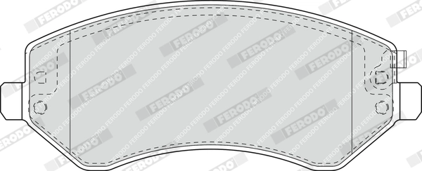 FERODO fékbetétkészlet, tárcsafék - FDB1576 - TothCarparts