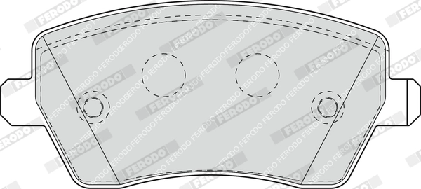 FERODO fékbetétkészlet, tárcsafék - FDB1617 - TothCarparts
