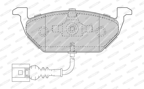 FERODO fékbetétkészlet, tárcsafék - FDB1635-D - TothCarparts