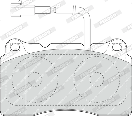FERODO fékbetétkészlet, tárcsafék - FDB1663 - TothCarparts
